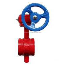 cast iron wafer handwheel grooved butterfly  valve  price valve butterfly price